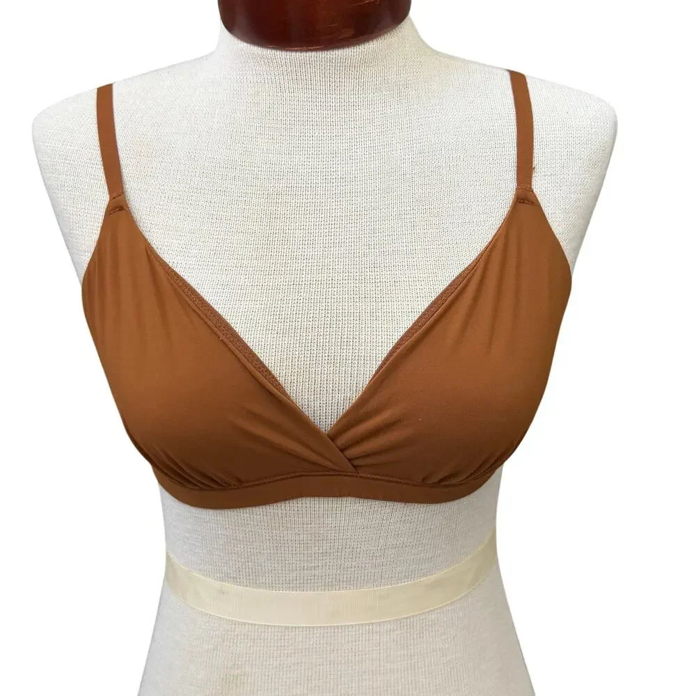 Skims Size XL Smooth Bra Back Closure Brown